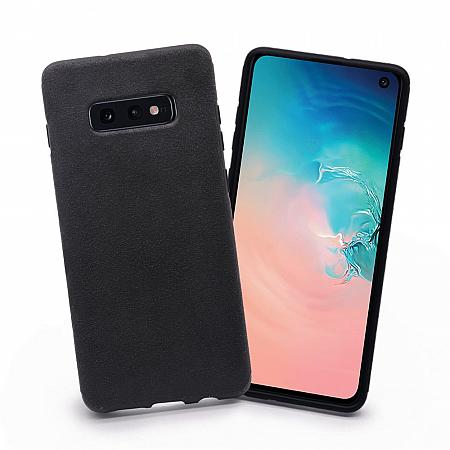 Samsung Galaxy S10e wildleder Case Schwarz