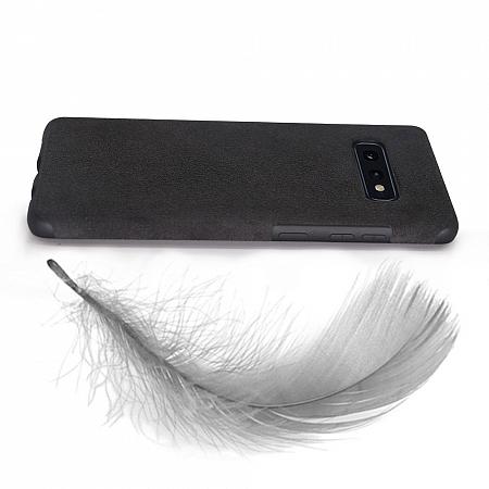 Samsung Galaxy S10e wildleder Cover Schwarz
