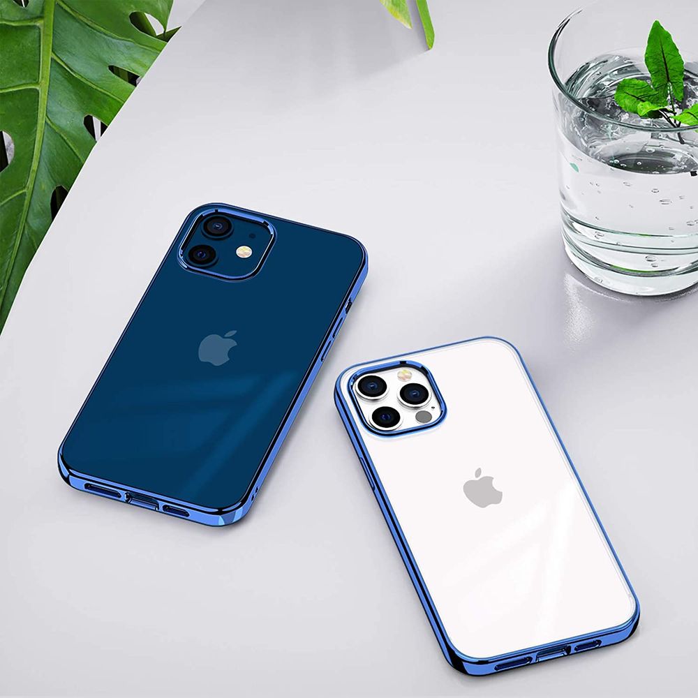 iphone 13 pro klar transparent blau silikon case