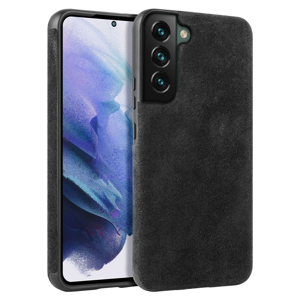 samsung s22 plus microfiber case schwarz