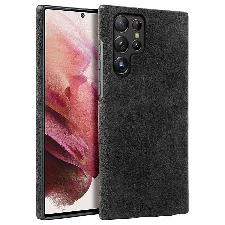 samsung s22 ultra microfiber case schwarz