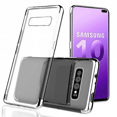 Samsung S10 Plus Silikon Case Silber
