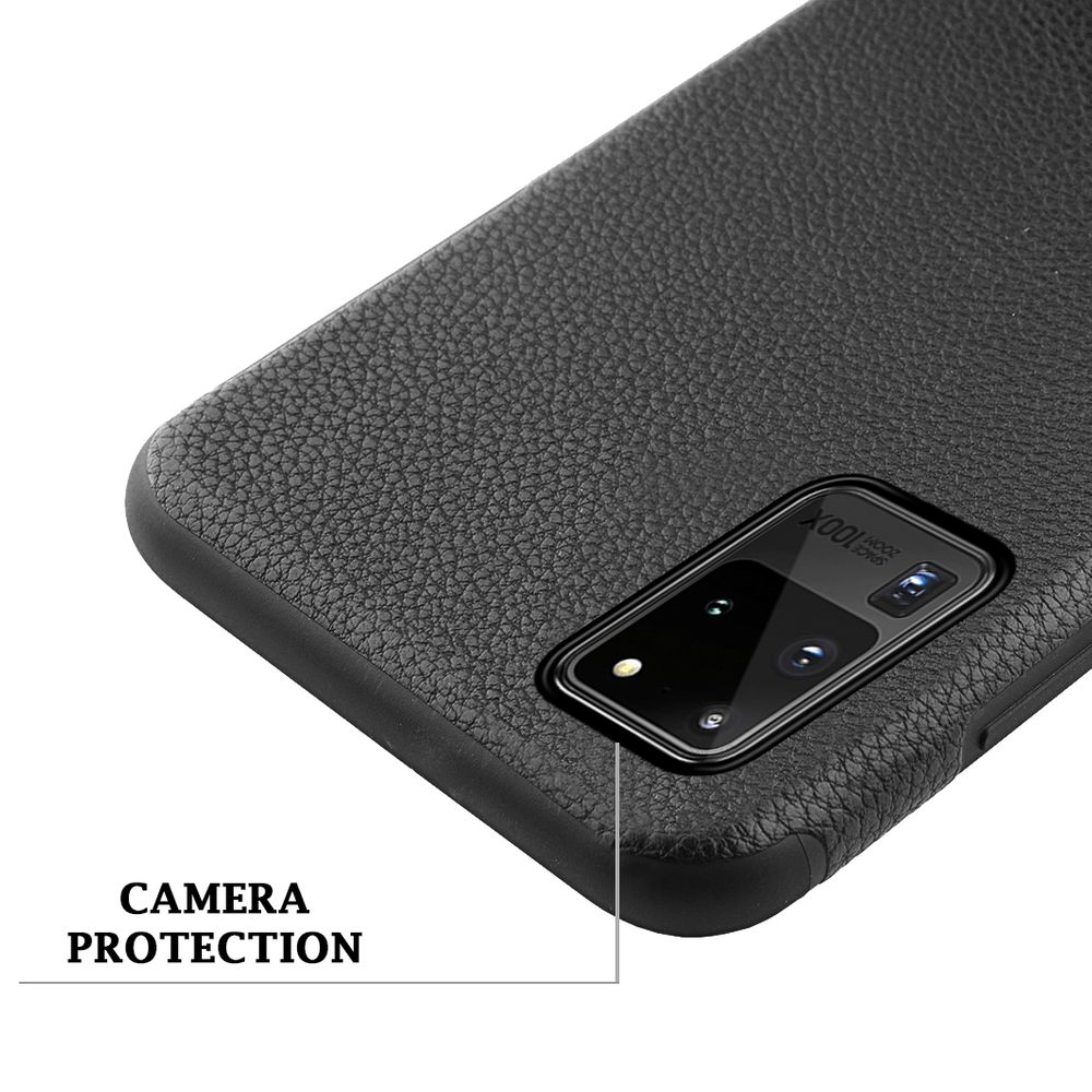 Samsung Galaxy S20 Ultra Leder Tasche Schwarz