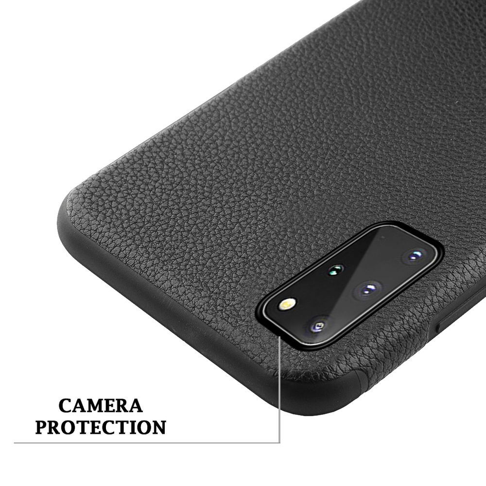 Samsung Galaxy S20 Leder Tasche Schwarz