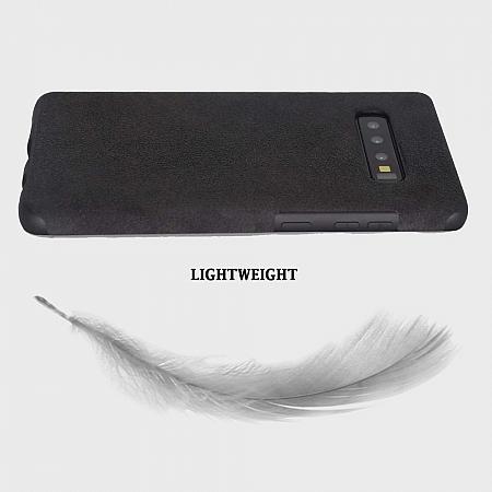 Samsung Galaxy S10 Plus wildleder Tasche Schwarz