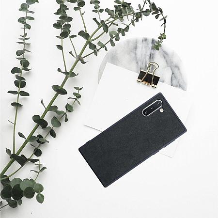 Samsung Galaxy Note 10 wildleder Cover Schwarz