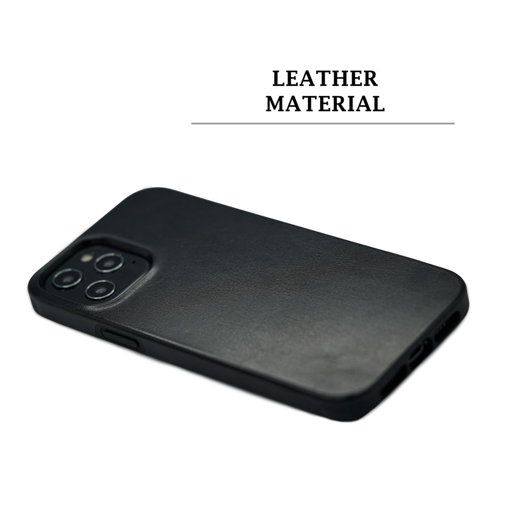 apple iphone 12 mini Leder Tasche Schwarz