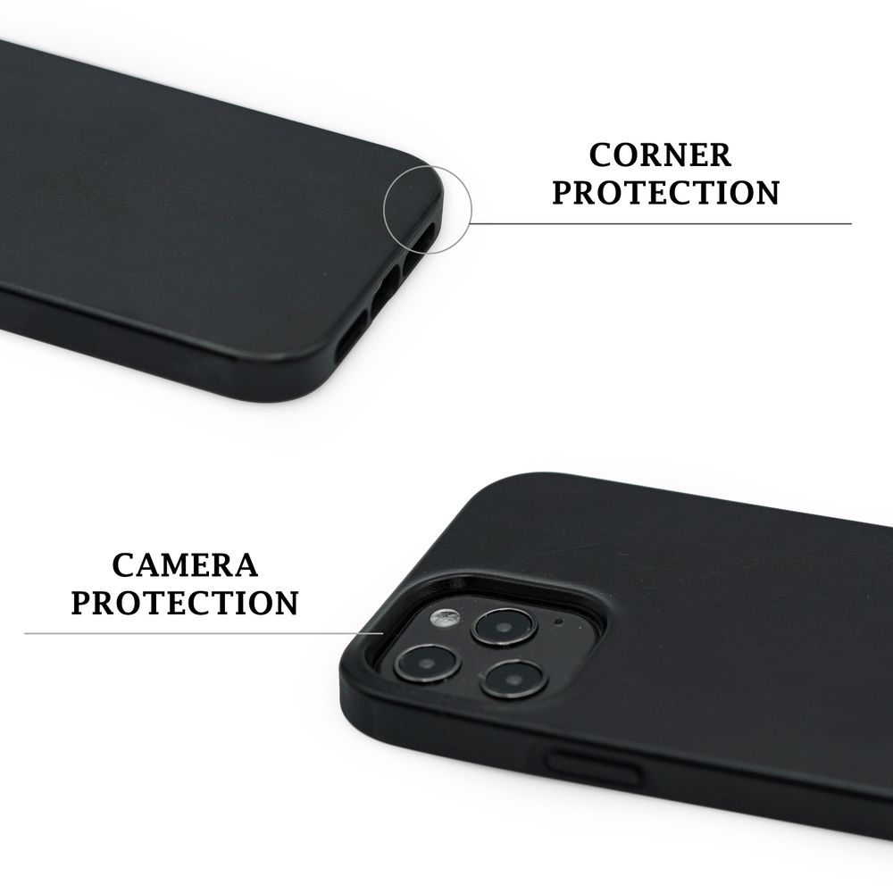 apple iphone 12 mini Leder huelle Schwarz