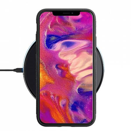iPhone 11 wildleder Cover Schwarz
