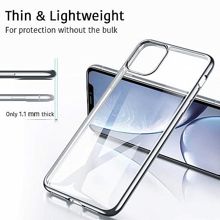 iPhone 12 mini silber Silikon Handyhuelle