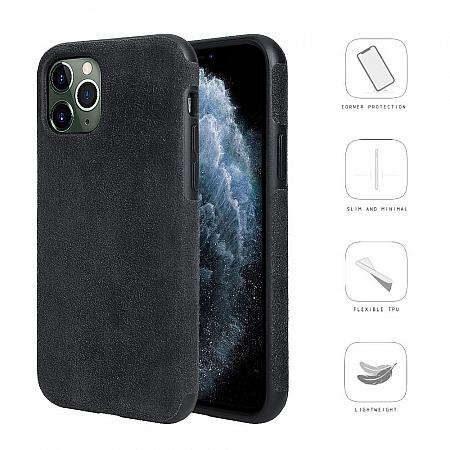 iPhone 11 Pro microfiber Handyhuelle Schwarz