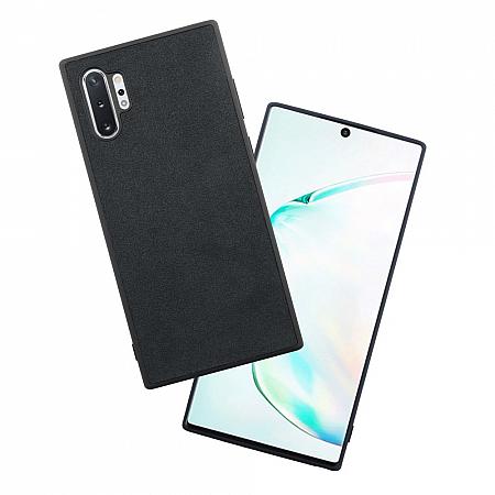 Samsung Galaxy Note 10 Plus wildleder Etui Schwarz