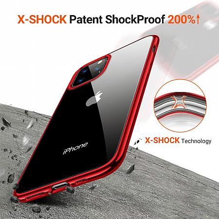 iPhone 12 pro max Silikon huelle rot