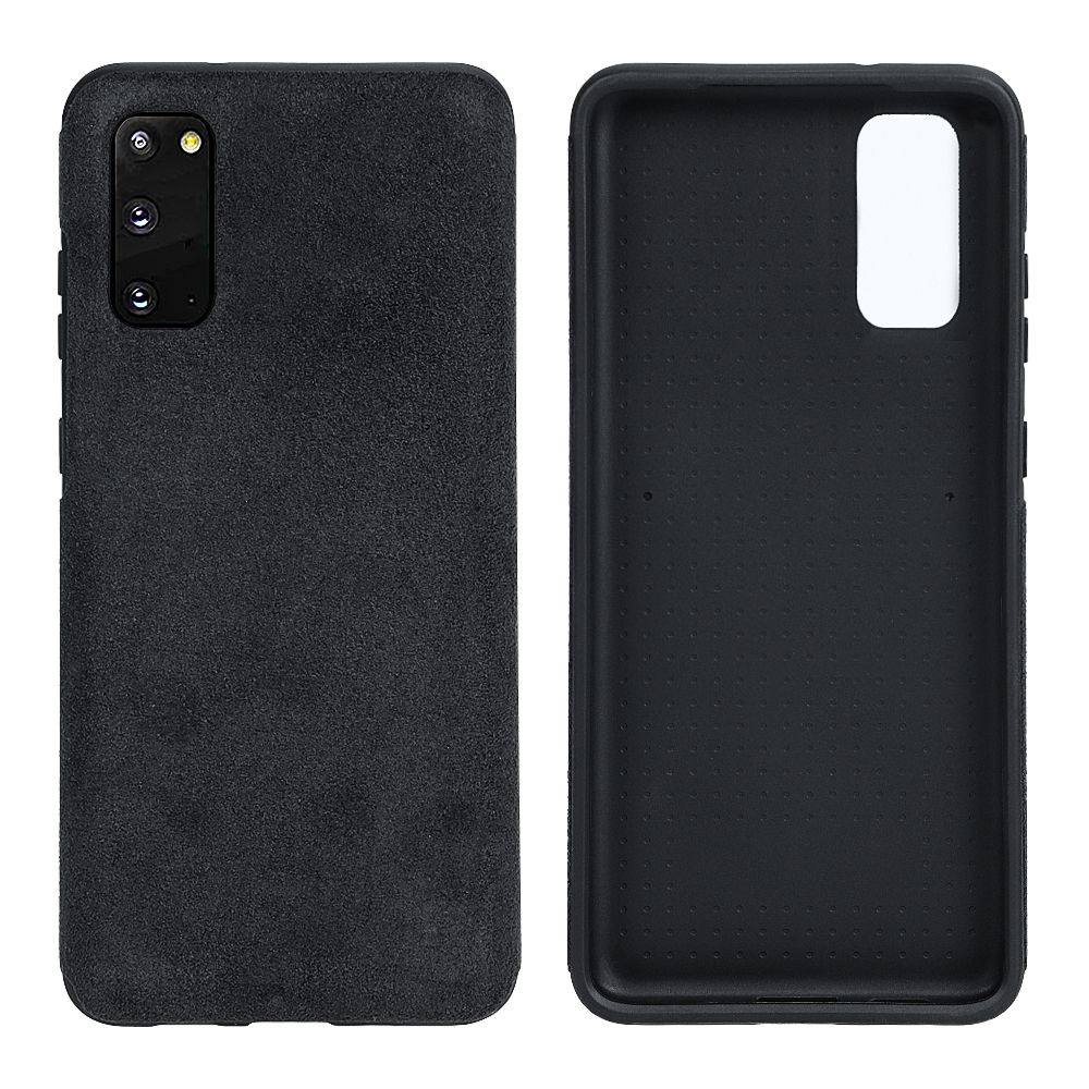 Samsung Galaxy S20 microfiber Schutzhuelle Schwarz