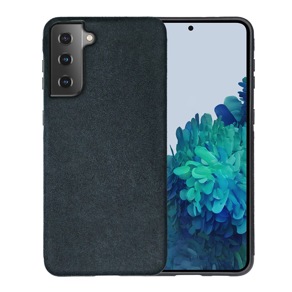 Samsung Galaxy S21 plus wildleder microfaser Case Schwarz