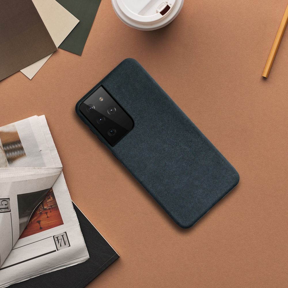 Samsung Galaxy S21 ultra wildleder Tasche Schwarz