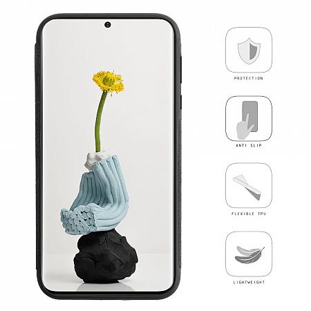 Samsung Galaxy S20 Ultra microfiber Schutzhuelle Schwarz