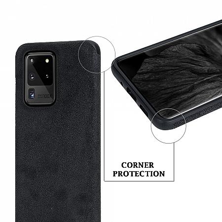 Samsung Galaxy S20 Ultra wildleder silicone Case Schwarz