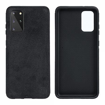 Samsung Galaxy S20 Plus microfiber huelle Schwarz