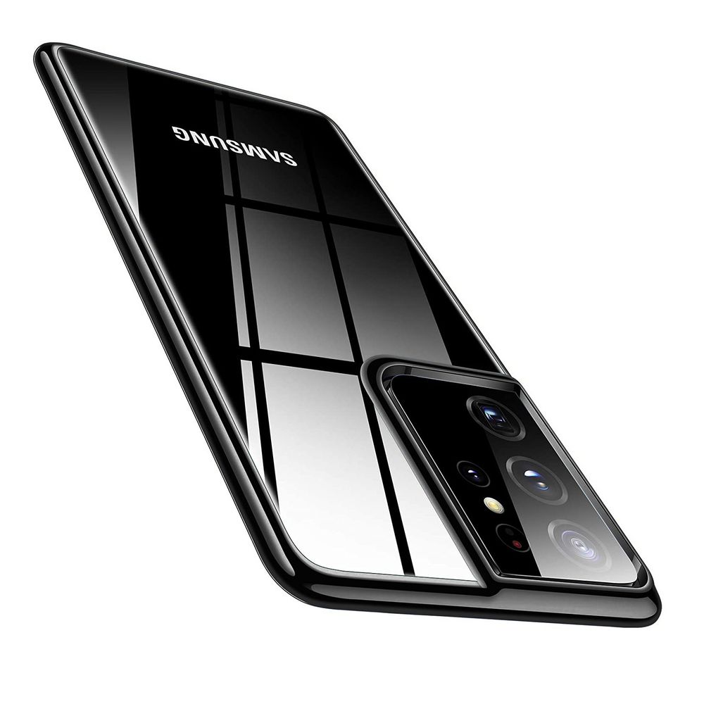 Samsung Galaxy S21 plus Silikon Schutzhuelle schwarz