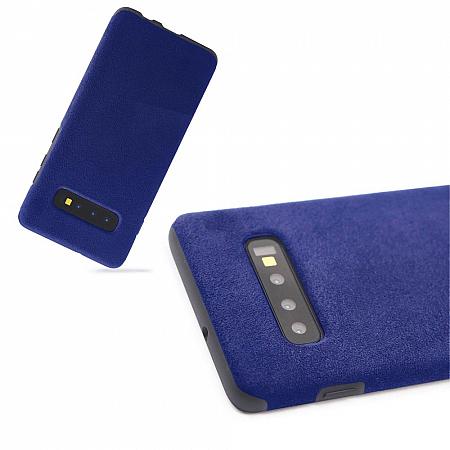 Samsung Galaxy S10 plus wildleder Tasche Blau