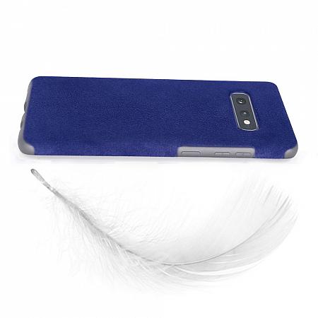 Samsung Galaxy S10e wildleder Etui Blau