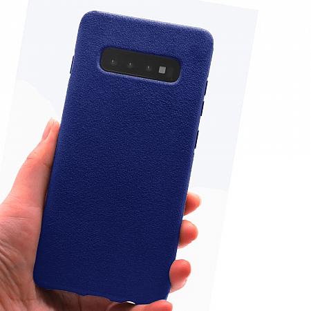Samsung Galaxy S10 rehleder Schutzhuelle Blau