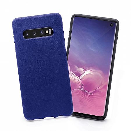 Samsung Galaxy S10 wildleder Case Blau